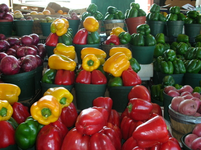 Variety of Bell Peppers